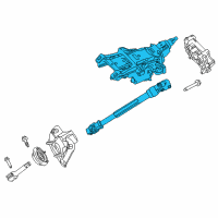 OEM 2014 Ford Edge Column Assembly Diagram - DT4Z-3C529-A