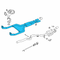 OEM BMW 640i Gran Coupe Exhaust Pipe Diagram - 18-30-7-848-140