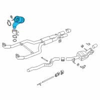OEM 2016 BMW M6 Gran Coupe Catalytic Converter Diagram - 18-32-7-848-149