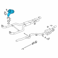 OEM 2018 BMW M6 Catalytic Converter Diagram - 18-32-7-848-149