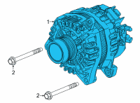 OEM 2021 Chevrolet Trailblazer Alternator Diagram - 13526558