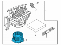 OEM 2021 Nissan Rogue Blower Assy-Front Diagram - 27220-6RF0A
