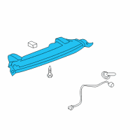 OEM 2007 GMC Acadia High Mount Lamp Diagram - 15130002