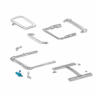 OEM 2001 Toyota Solara Gear Sub-Assy, Sliding Roof Drive Diagram - 63260-33020