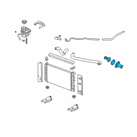 OEM 2006 Chevrolet Monte Carlo Thermostat Seal Diagram - 12591884