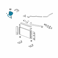 OEM 2007 Pontiac G6 Tank Asm-Radiator Surge Diagram - 15908178