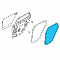 OEM 2020 Hyundai Elantra GT Weatherstrip-Rear Door Body Side LH Diagram - 83110-G3000