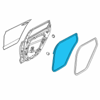 OEM 2020 Hyundai Elantra GT Weatherstrip Assembly-Rear Door Side LH Diagram - 83130-G3000