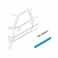 OEM 2002 Nissan Quest MOULDING Assembly Front Door RH Diagram - 80870-2Z120