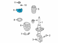 OEM 2020 Hyundai Sonata Insulator Assembly-Strut Diagram - 54610-L1000