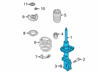 OEM 2022 Hyundai Tucson STRUT ASSY-FR, LH Diagram - 54650-N9200