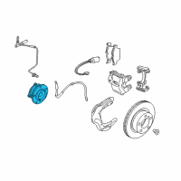 OEM 2014 BMW X1 Wheel Hub With Bearing, Front Diagram - 31-20-6-877-562