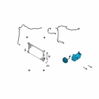 OEM Nissan Versa Compressor - Cooler Diagram - 92600-1U60A