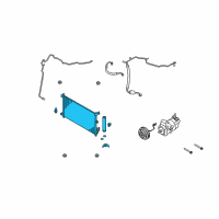 OEM 2012 Nissan Versa Condenser & Liquid Tank Assy Diagram - 92100-ZW40D