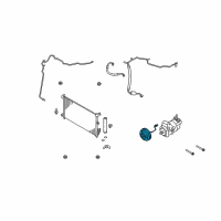 OEM 2007 Nissan Versa Clutch Assy-Compressor Diagram - 92660-EW60A