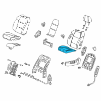 OEM 2012 Acura MDX Pad, Left Front Seat Cushion Diagram - 81537-STX-A01