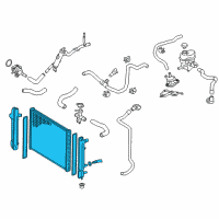 OEM 2015 Toyota Prius C Radiator Diagram - 16400-21331