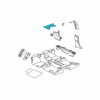 OEM Dodge Caliber Panel-A Pillar Diagram - YD76DW1AF