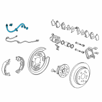 OEM Acura RDX Hose Set, Right Rear Diagram - 01468-TX4-A01