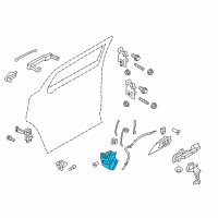 OEM 2011 Ford Flex Latch Diagram - CA8Z-7426412-A