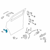 OEM 2019 Lincoln MKT Door Check Diagram - AE9Z-7427204-A