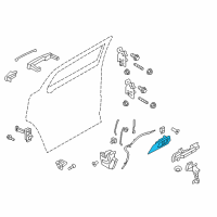 OEM 2010 Lincoln MKT Handle, Inside Diagram - AE9Z-7421818-BA