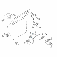 OEM 2016 Lincoln MKT Lock Rod Diagram - AE9Z-7426460-A