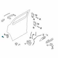 OEM 2019 Lincoln MKT Door Check Bolt Diagram - -W712679-S439