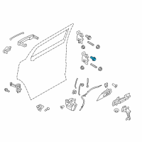 OEM Mercury Upper Hinge Bolt Diagram - -W711119-S439