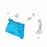 OEM 2001 Nissan Xterra Headlamp Unit Diagram - 26065-3S500