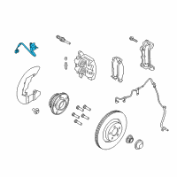 OEM 2019 Ford Mustang Brake Hose Diagram - FR3Z-2078-H