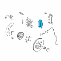 OEM 2021 Ford Mustang Front Pads Diagram - FR3Z-2001-P