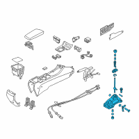 OEM Kia Optima Lever Complete-Gear Diagram - 437002T030VA