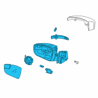 OEM 2015 Ford Focus Mirror Assembly Diagram - F1EZ-17682-R