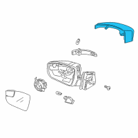 OEM 2015 Ford Escape Mirror Cover Diagram - CP9Z-17D742-A