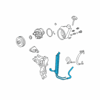 OEM 2009 Chevrolet Tahoe Power Steering Oil Cooler Diagram - 25918689