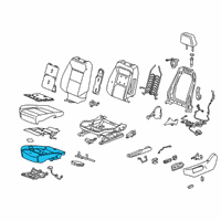 OEM 2022 Chevrolet Silverado 3500 HD Seat Cushion Pad Diagram - 84552600