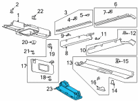 OEM Ford Bronco LAMP ASY - LUGGAGE COMPARTMENT Diagram - M1PZ-13776-CA