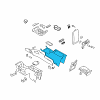 OEM Ford Flex Front Console Diagram - BA8Z-74045A36-AA