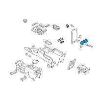 OEM 2010 Ford Flex Heater & AC Control Diagram - 8A8Z-19980-C