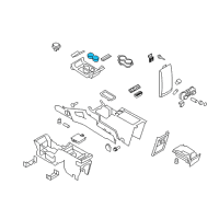 OEM 2012 Ford Flex Cup Holder Diagram - 8A8Z-7413562-DA