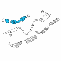 OEM 2018 Nissan Sentra Front Exhaust Tube Assembly Diagram - 20010-3SJ1A