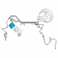 OEM 2009 Dodge Avenger Anti-Lock Brake System Module Diagram - 68061729AA