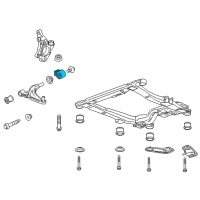 OEM Chevrolet Volt Lower Control Arm Rear Bushing Diagram - 13334021