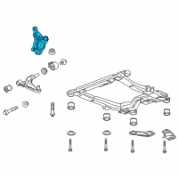 OEM 2015 Chevrolet Cruze Knuckle Diagram - 23118286