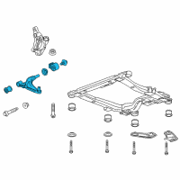 OEM 2013 Chevrolet Cruze Lower Control Arm Diagram - 13463244