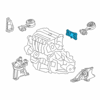 OEM 2017 Acura ILX Bracket, Torque Rod (Lower) Diagram - 50690-TV9-A01