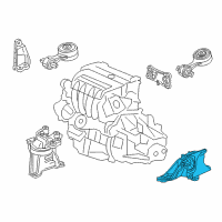 OEM 2017 Acura ILX Mounting, Transmission (Dct) Diagram - 50850-TV9-A02