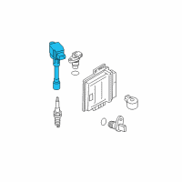 OEM Nissan Ignition Coil Assembly Diagram - 22448-1KT1A