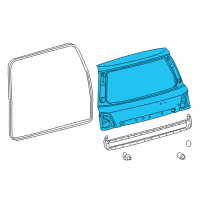 OEM 2020 Lexus LX570 Panel Sub-Assembly, Back Diagram - 67005-60K70